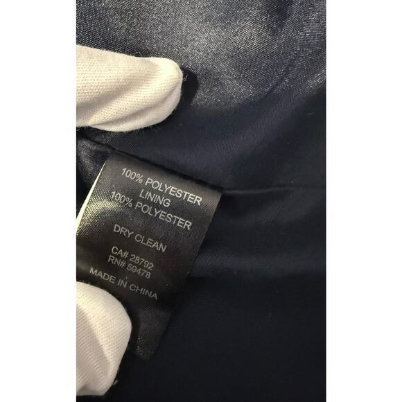 Cynthia Rowley Floral Open Front Blazer, Blue Multi, Sz: M, 80-27 - Picture 7 of 13